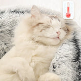 Winter Cat Bed Round Plush Warm Soft Pet Bed for Cat Soft Long Plush Mat For Small Dogs Puppy Sleeping bag Cats Nest