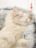 Winter Cat Bed Round Plush Warm Soft Pet Bed for Cat Soft Long Plush Mat For Small Dogs Puppy Sleeping bag Cats Nest