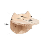 Cat Climbing Shelf Wall Mounted Four Step Stairway With Sisal Scratching Post For Cats Tree Tower Platform Jumping Pet Furniture