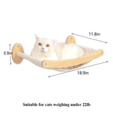 Cat Climbing Shelf Wall Mounted Four Step Stairway With Sisal Scratching Post For Cats Tree Tower Platform Jumping Pet Furniture