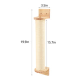 Cat Climbing Shelf Wall Mounted Four Step Stairway With Sisal Scratching Post For Cats Tree Tower Platform Jumping Pet Furniture