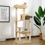 Cat Tree House Condo Cat’s Activity Center with Double Condo Indoor Soft Perch Fully Wrapped Scratching Sisal Post rascador gato - Your Healthy Version