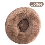 Round Big Dog Bed Sofa Long Plush Lounger Basket Fluffy Pet Bed House for Dogs Cats Puppy Cushion Winter Warm Pet Bed Kennel - Your Healthy Version