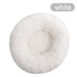 Round Big Dog Bed Sofa Long Plush Lounger Basket Fluffy Pet Bed House for Dogs Cats Puppy Cushion Winter Warm Pet Bed Kennel - Your Healthy Version