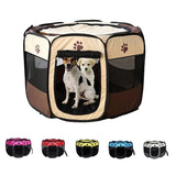 Pet Cage Portable Pet Tent Folding Dog House Cage Cat Tent Playpen Puppy Kennel Easy Operation Octagonal Fence Large Dogs House - Your Healthy Version