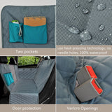 Dog Car Seat Cover 100% Waterproof Pet Dog Travel Mat Mesh Dog Carrier Car Hammock Cushion Protector With Zipper and Pocket - Your Healthy Version