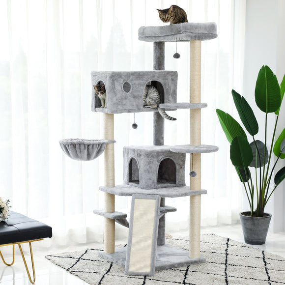 Design Luxury Large Cat Climbing Frame Multi-Layer Scratching Post With Resistant Sisal Cat Tree Kitten Playground - Your Healthy Version