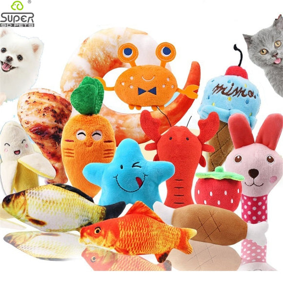 10PCS/lot MixColors Pet Dog Toys For Small Dogs Cute Puppy Cat Chew Squeaker Squeaky Plush Toy Pet Supplies - Your Healthy Version