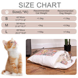 Japanese Cat Bed Warm Cat Sleeping Bag Deep Sleep Cave Winter Removable Pet House Bed for Cats Dogs Nest Cushion with Pillow - Your Healthy Version