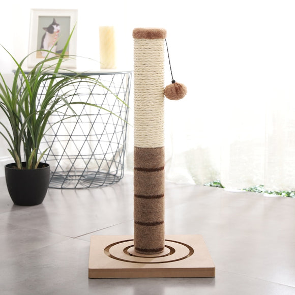 High quality Tall Cat Scratching Post Cat Interactive Toys Cat Scratch Post Cats Kittens Sisal Scratch Pole Cat Scratcher - Your Healthy Version