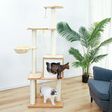 Cat Tree House Condo Cat’s Activity Center with Double Condo Indoor Soft Perch Fully Wrapped Scratching Sisal Post rascador gato - Your Healthy Version