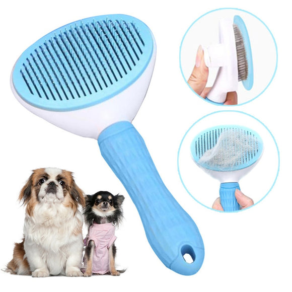 Dog Brush Pet Comb Dog Hair Remover Comb Cat Grooming Comb Pet Self Cleaning Slicker Brush for Dogs Cats Pet Cleaning Supplies - Your Healthy Version