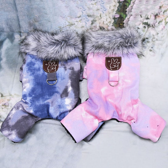 British Style Windproof Pet Clothes Winter Warm Dog Coat Thicken Pet Clothing for Dogs Jumpsuit Hoodies Jacket Pet Supplies - Your Healthy Version