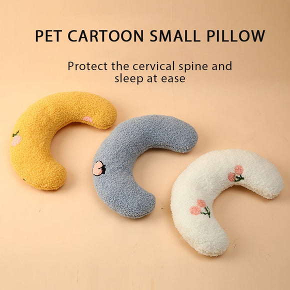 Plush U-shaped Stuffed Pillow Doll For Small Dog Cat Comfortable Teeth Grinding Puppy Kitten Cat Sleeping Pillow Pet Supplies - Your Healthy Version