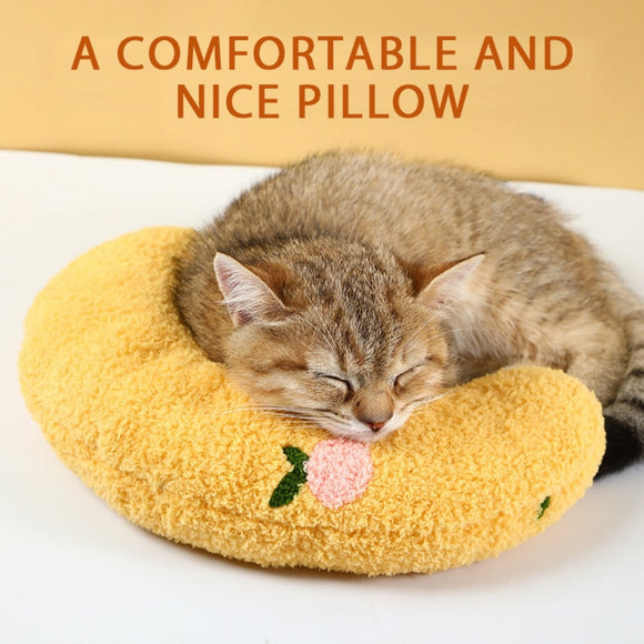 Plush U-shaped Stuffed Pillow Doll For Small Dog Cat Comfortable Teeth Grinding Puppy Kitten Cat Sleeping Pillow Pet Supplies - Your Healthy Version