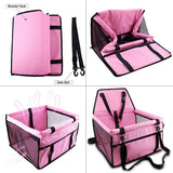 Pet Dog Car Seat Waterproof Basket Waterproof Dog Seat Bags Folding Hammock Pet Carriers   Bag For Small Cat Dogs Safety Travel - Your Healthy Version