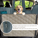 Dog Car Seat Cover 100% Waterproof Pet Dog Travel Mat Mesh Dog Carrier Car Hammock Cushion Protector With Zipper and Pocket - Your Healthy Version