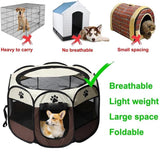 Pet Cage Portable Pet Tent Folding Dog House Cage Cat Tent Playpen Puppy Kennel Easy Operation Octagonal Fence Large Dogs House - Your Healthy Version