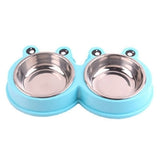 Double Dog Cat Bowls Stainless Steel Pet Feeder Water Bowls Non-slip Pet Food Drinking for Feeding Dogs Cats Rabbit Pet Supplies - Your Healthy Version