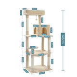 Cat Tree House Condo Cat’s Activity Center with Double Condo Indoor Soft Perch Fully Wrapped Scratching Sisal Post rascador gato - Your Healthy Version